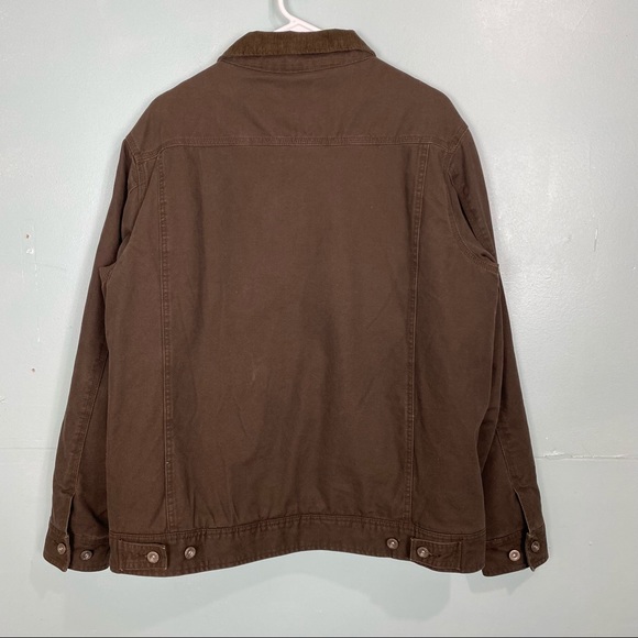 Woolrich Barn Sherpa Lined Jacket Corduroy Collar Sz L - Picture 7 of 11